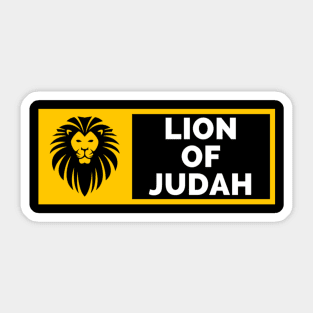 Lion of Judah Christian Design Sticker